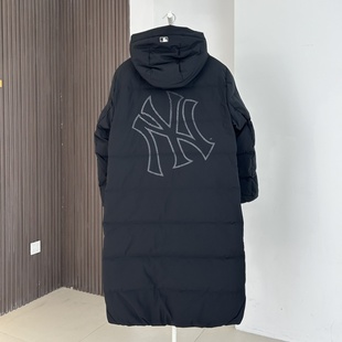 25新款 运动棉羽外套3ADJB1156 MLB羽绒服男女NY大标防水防泼水长款