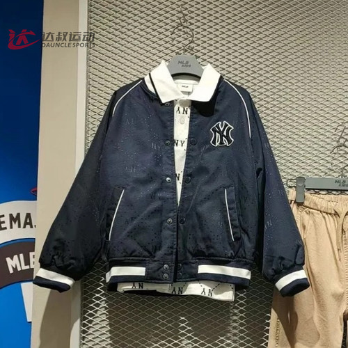 MLB儿童NY复古老花棒球服外套