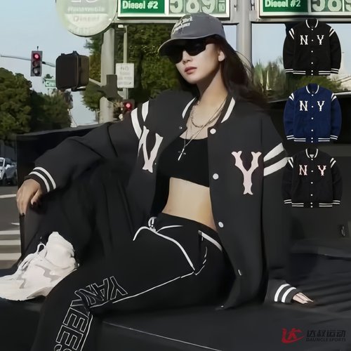 MLB情侣棒球服NY运动茄克