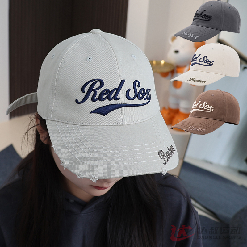 MLB男女字母刺绣硬顶棒球帽