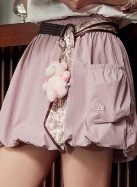 26新款MLB运动裙女子NY工装凉感防泼水休闲半身气球短裙3FSKB0763