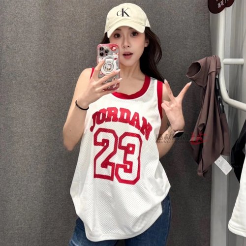 Jordan乔丹女子AJ篮球衣速干T恤