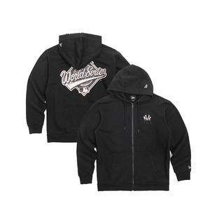 NewEra纽亦华MLB外套男女NY刺绣后背印花开衫连帽卫衣13040841