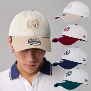 NewEra纽亦华情侣棒球帽男女学院风复古拼色刺绣鸭舌帽14188968