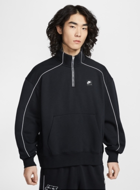 26新款Nike耐克男子卫衣AIR半拉链立领针织加绒运动套头衫II3144
