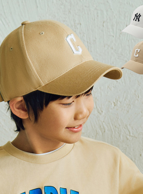 24新款MLB儿童棒球帽男女童NY皱眉熊刺绣运动帽鸭舌帽7ACPC034N