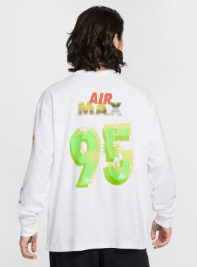 26新款Nike耐克男子长袖AIR MAX 95印花圆领休闲运动套头衫IQ3976