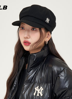 MLB男女贝雷帽NY小标毛呢运动帽