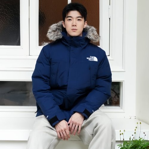 北面羽绒服男子防水鹅绒保暖外套