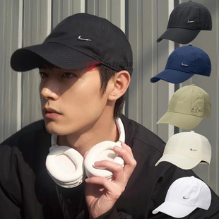 24新款Nike耐克情侣棒球帽男女金属小标软顶休闲鸭舌运动帽FB5372