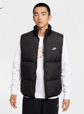 25新款Nike耐克男子羽绒马甲防泼水立领休闲运动棉羽背心IB2978