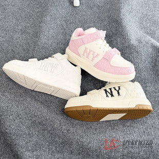 7ASXJM45N 男女童NY老花印刻魔术贴大童运动休闲鞋 25新款 MLB学长鞋
