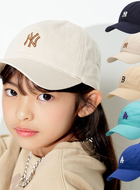 24新款MLB儿童棒球帽男女童NY字母刺绣运动帽遮阳鸭舌帽7ACP7704N