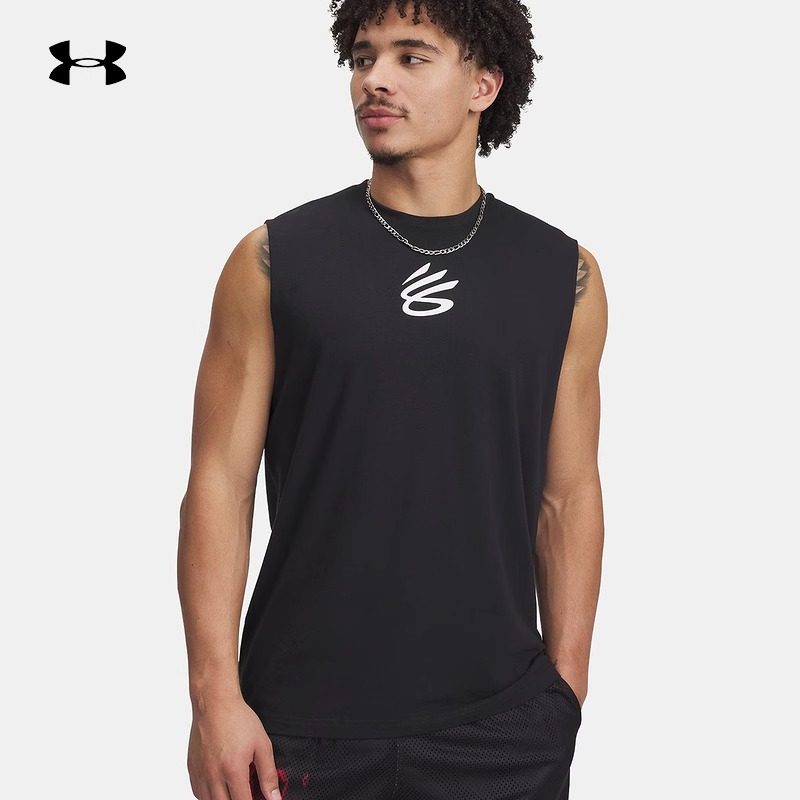 25新款UA安德玛男子背心库里Curry篮球训练无袖运动T恤1390352,运动服/休闲服装,运动T恤,淘宝优惠券,粉丝福利购,淘宝优惠卷