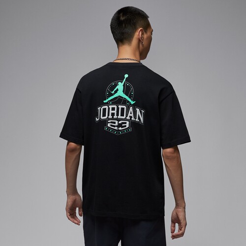Jordan男子飞人字母印花圆领短袖