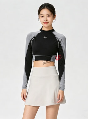 26新款UA安德玛女子T恤长袖HeatGear® Elite速干紧身衣6014711