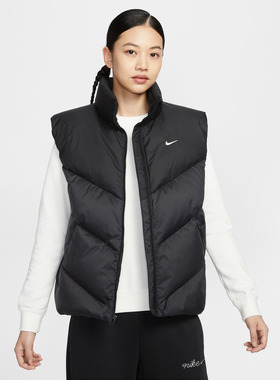 25新款Nike耐克女子羽绒马甲Sportswear立领运动棉羽背心HV5238