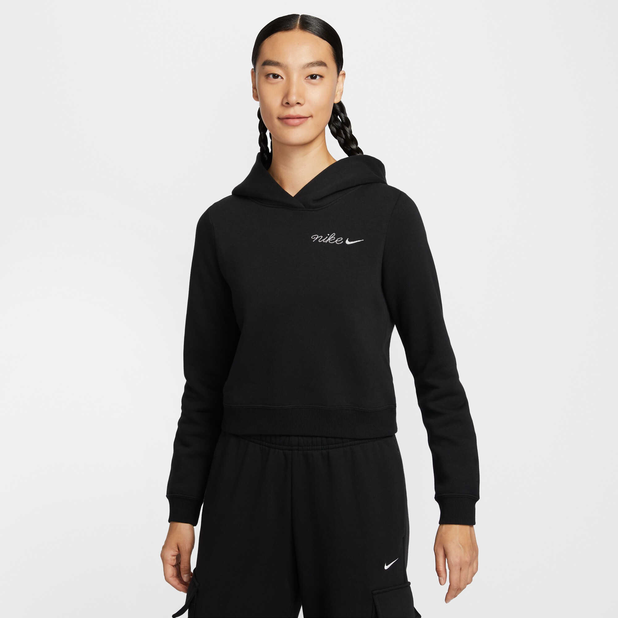 Nike耐克卫衣女子加绒休闲套头衫