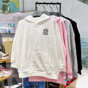 24新款MLB儿童卫衣男女童NY刺绣连帽休闲运动套头衫7AHDB0144