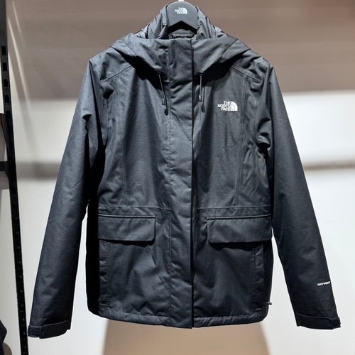 北面冲锋衣男防水棉服三合一外套
