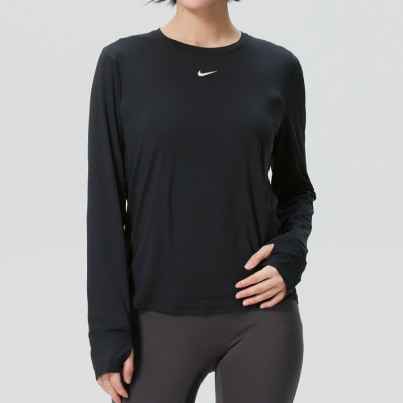 26新款NIKE耐克女子休闲T恤长袖圆领速干运动打底衫套头衫FN2802