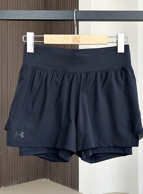 25新款UA安德玛女子短裤Launch二合一健身训练跑步运动裤1376759