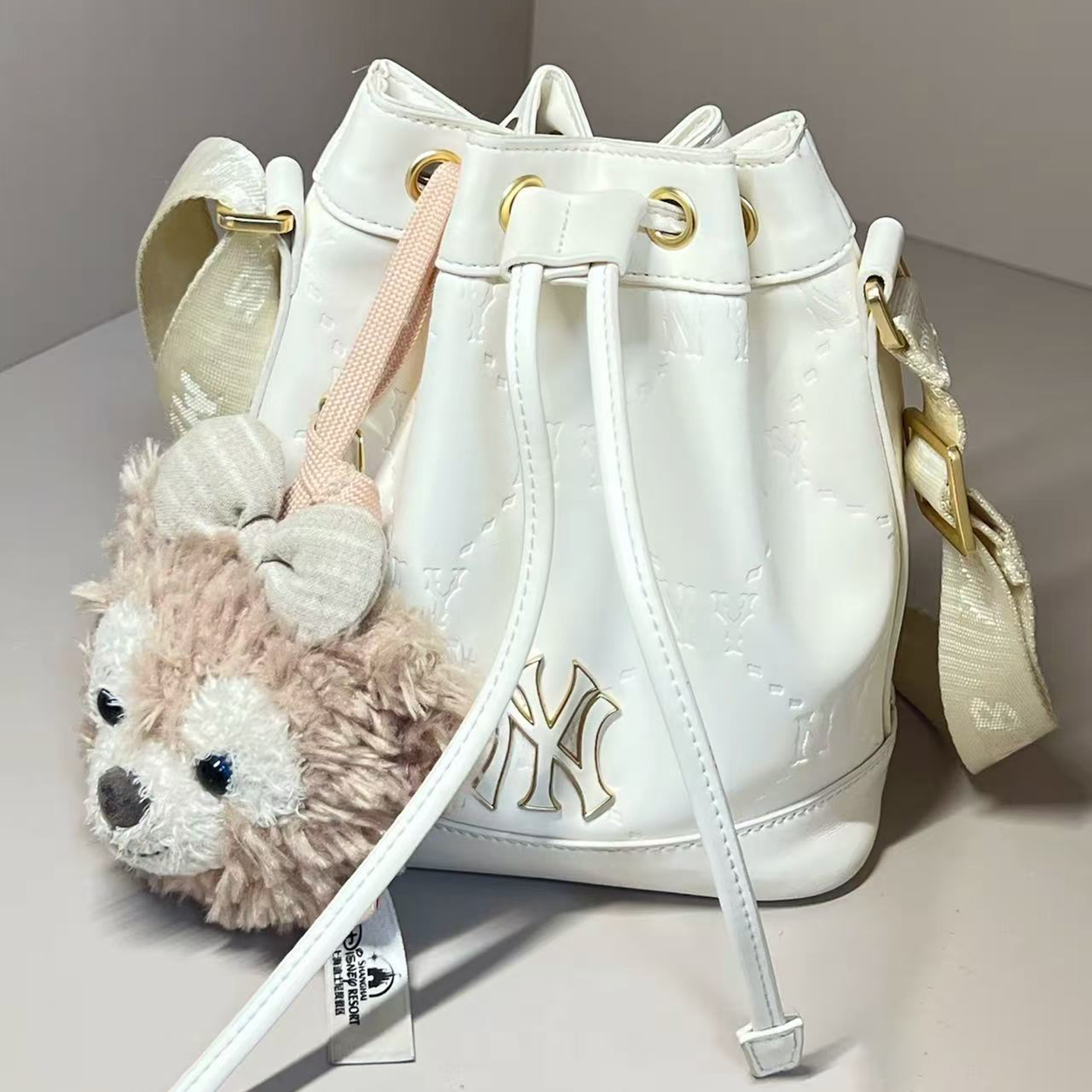 MLB儿童NY钻石老花印刻水桶包