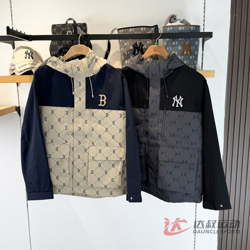 MLB外套男女NY复古老花运动夹克