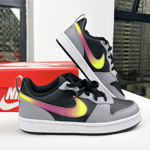 GS男女童运动鞋 COURT酷菠萝女款 IO6965 Nike耐克大童板鞋 25新款