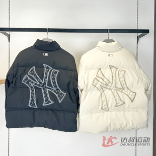 25新款 MLB羽绒服男女NY老花大标鹅绒防水运动棉羽外套3ADJM1256