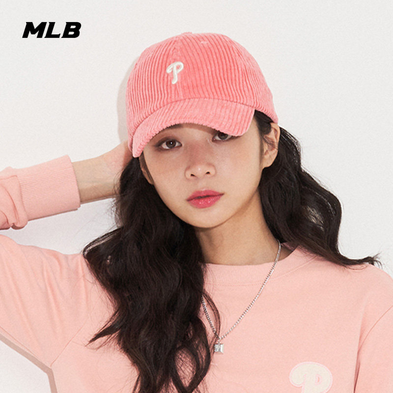 MLB男女棒球帽灯芯绒运动帽