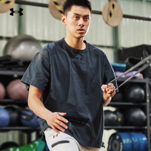 UA安德玛男子短袖L4L Elevated健身训练圆领休闲运动T恤1387993