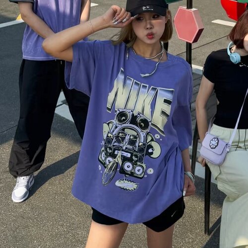 Nike耐克短袖女纯棉宽松运动T恤