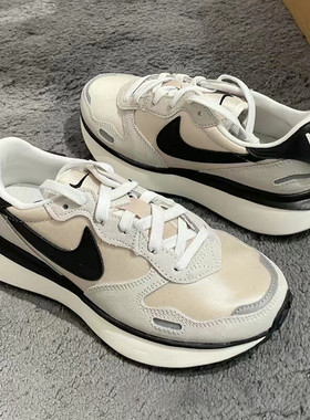 NIKE耐克运动鞋女子Waffle华夫鞋复古低帮厚底增高休闲鞋FD2196