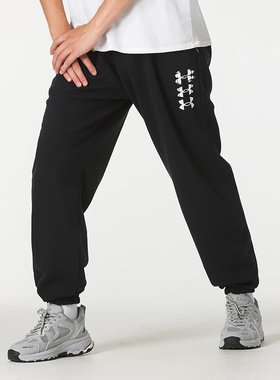 24新款UA安德玛男子长裤Riva抓绒束脚卫裤健身训练运动裤1389429