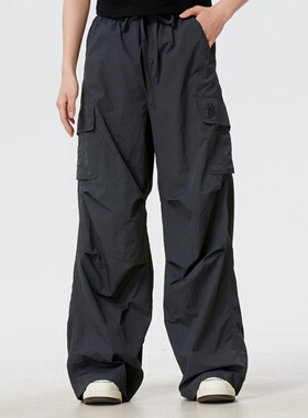 26新款MLB运动裤女子NY凉感防泼水阔腿裤工装休闲长裤3FWPB0663