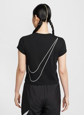 25新款Nike耐克女子短袖SPORTSWEAR CLUB短款圆领运动T恤HF9457