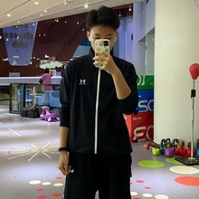 25新款UA安德玛外套男训练健身跑步丝绒立领运动休闲夹克1329293