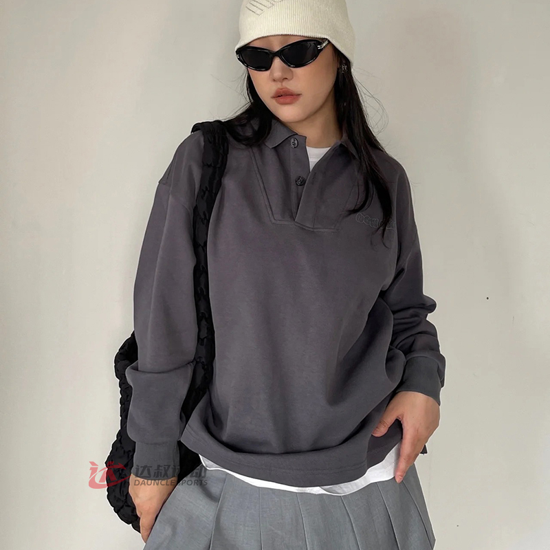 纽亦华男女长袖polo衫运动T恤