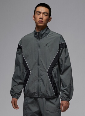 25新款Jordan耐克乔丹外套男防晒UPF复古撞色运动休闲夹克IH2825