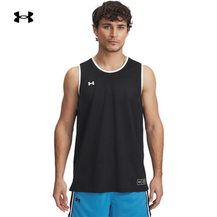圆领运动T恤1390118 Pro网眼篮球无袖 25新款 UA安德玛男子背心Zone