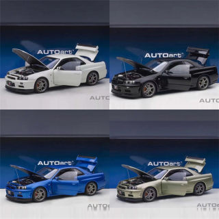 Autoart奥拓1/18尼桑GTR R34 NISSAN SKYLINE V-SPEC汽车模型成品