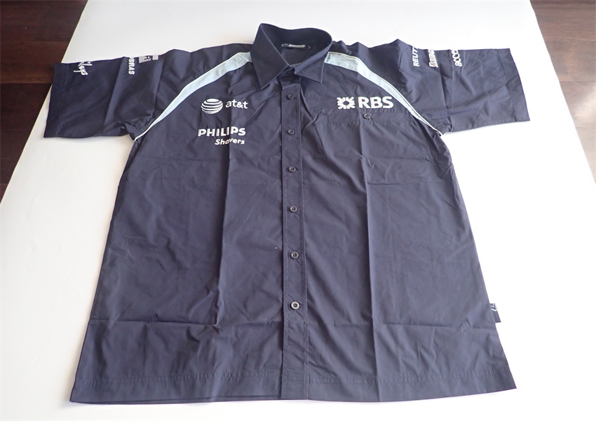 特价宝马威廉姆斯 BMW WILLIAMS F1 车队版赛车服短袖衬衫男女款3