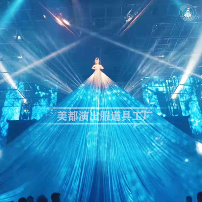 酒吧gogo演出服超大裙子高空长裙