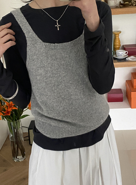 NSS cp组合时装气质打底吊带背心两件套