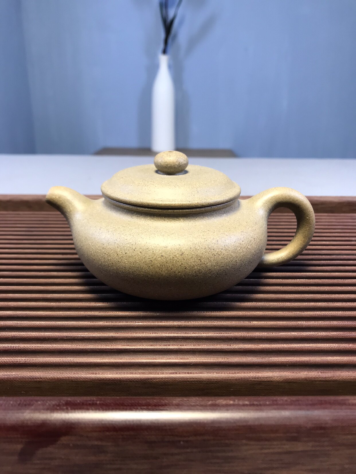 微瑕疵粗砂青段仿古壶大口盖茶壶茶壶