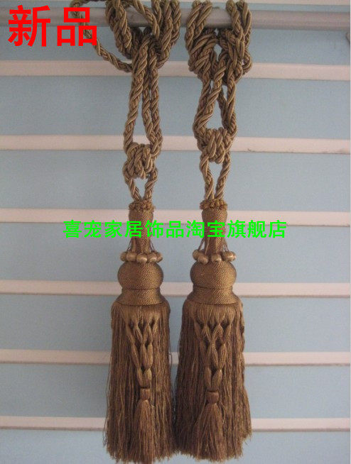 【HPH】特价！大型高档窗帘挂球/麻花辫+小球/纯手工挂球/绑带