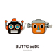 原创设计BUTTGooDS机器人胸针 卡通创意百搭针扣徽章男女情侣礼物