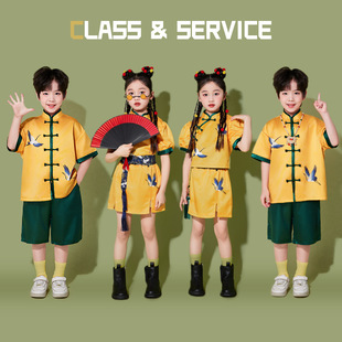 六一儿童中国风演出服男女童唐装汉服小学生合唱班服幼儿园表演服