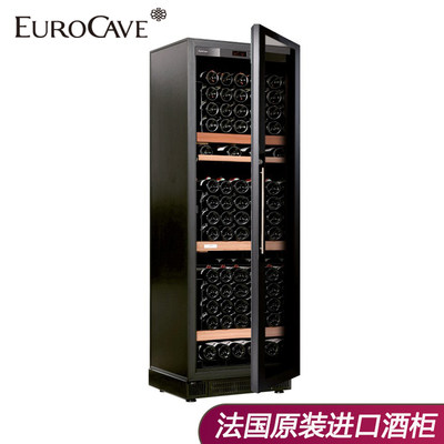 法国进口EuroCave尤勒凯夫酒柜玻璃门V-259V3红葡萄酒 167瓶储藏